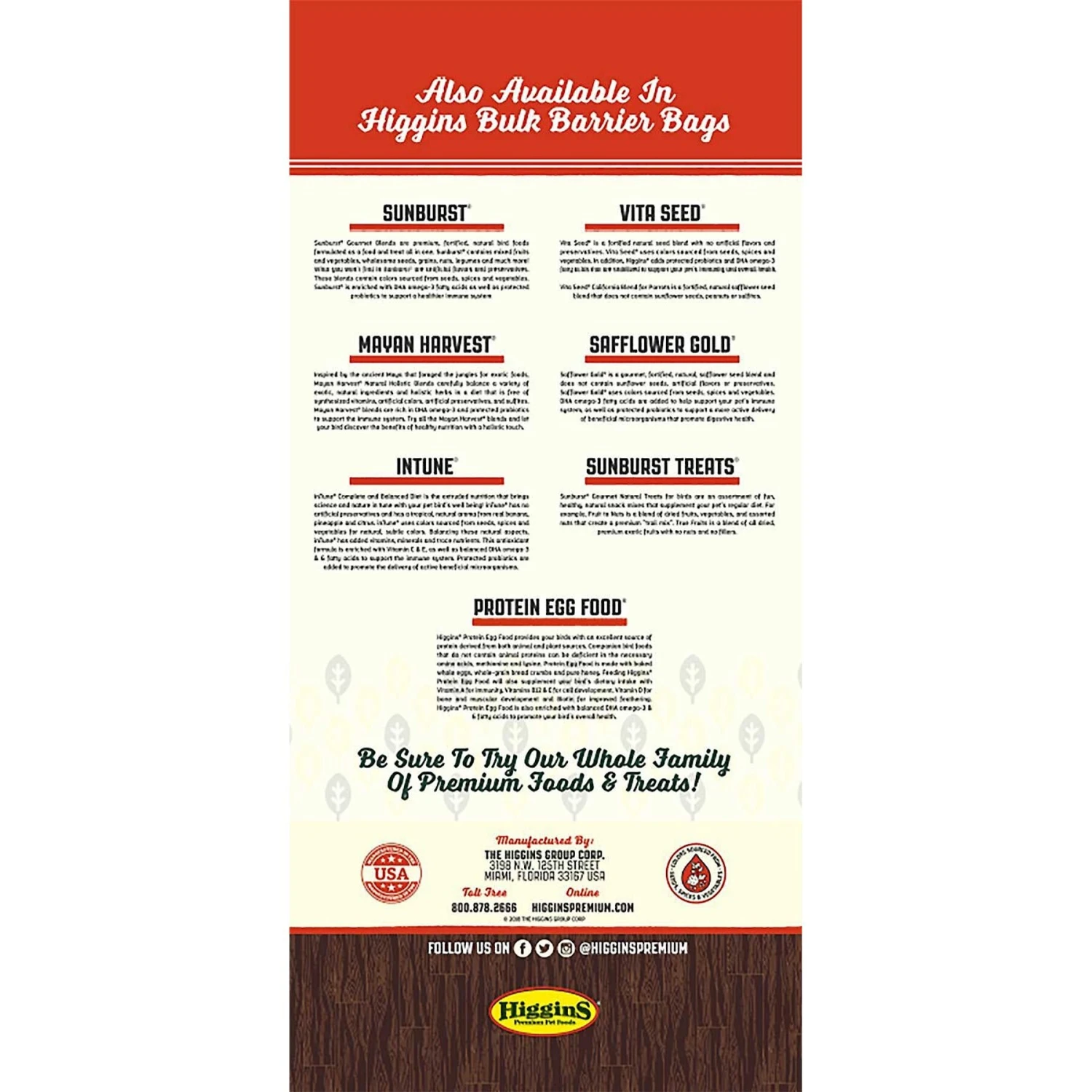 Higgins Vita Seed California Blend Parrot Food & SunGrow Bird Chew Toy, Medium & Large Parrot Foraging Blocks For Cage 5 Higgins Vita Seed California Blend Parrot Food & SunGrow Bird Chew Toy, Medium & Large Parrot Foraging Blocks For Cage - Image 3