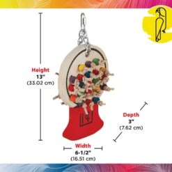 Caitec Featherland Paradise Gumball Machine Bird Toy -Sunny Decor Shop 311540 PT2. AC SS1800 V1669661406