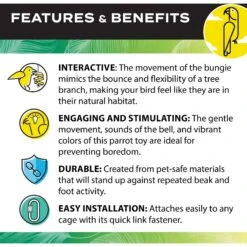 Caitec Featherland Paradise Cotton Bungie Bird Toy -Sunny Decor Shop 311542 PT4. AC SS1800 V1669672542
