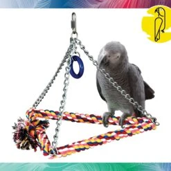 Caitec Featherland Paradise Cotton Pyramid Swing Bird Toy -Sunny Decor Shop 311546 PT1. AC SS1800 V1668531270