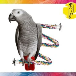 Caitec Featherland Paradise Cotton Zig Zag Perch Bird Toy -Sunny Decor Shop 311548 PT1. AC SS1800 V1668532573