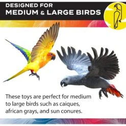 Caitec Featherland Paradise Cotton Zig Zag Perch Bird Toy -Sunny Decor Shop 311548 PT3. AC SS1800 V1668531273