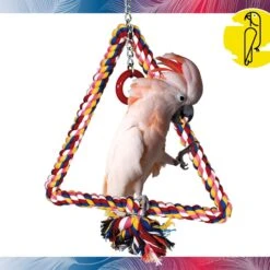 Caitec Featherland Paradise Triangle Cotton Swing Bird Toy -Sunny Decor Shop 311556 PT1. AC SS1800 V1668531281