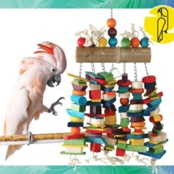 Caitec Featherland Paradise Bamboo Log Bird Toy -Sunny Decor Shop 311567 PT1. AC SS1800 V1668729309