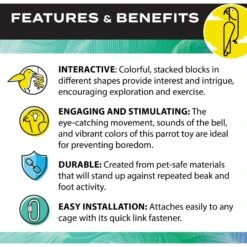 Caitec Featherland Paradise Bamboo Log Bird Toy -Sunny Decor Shop 311567 PT4. AC SS1800 V1668729308