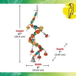 Caitec Featherland Paradise Active Curl Bird Toy -Sunny Decor Shop 311571 PT2. AC SS1800 V1668729356