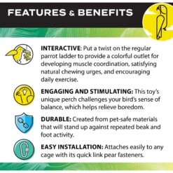 Caitec Featherland Paradise Flex Ladder Bird Toy 15 Caitec Featherland Paradise Flex Ladder Bird Toy -Sunny Decor Shop 311574 PT4. AC SS1800 V1668733151