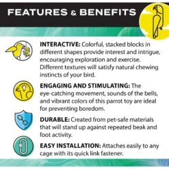 Caitec Featherland Paradise Chewin Log Bird Toy -Sunny Decor Shop 311579 PT4. AC SS1800 V1668734726