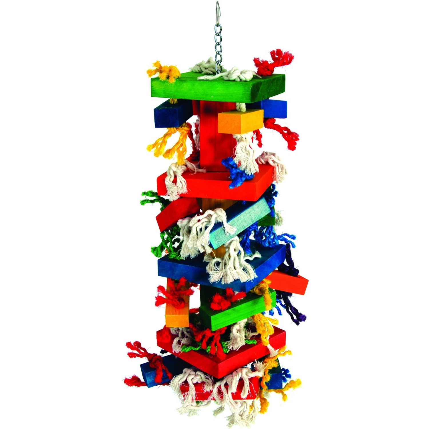 Caitec Featherland Paradise Knots N Blocks Bird Toy 3 Caitec Featherland Paradise Knots N Blocks Bird Toy
