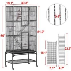 Yaheetech 69-in Parrot Cage With Detachable Stand 13 Yaheetech 69-in Parrot Cage With Detachable Stand -Sunny Decor Shop 325596 PT2. AC SS1800 V1632780976