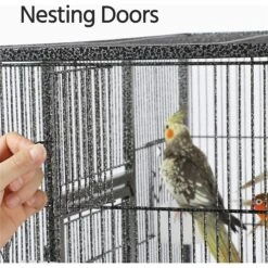 Yaheetech 63-in Open Top Metal Parrot Cage With Detachable Rolling Stand -Sunny Decor Shop 325602 PT5. AC SS1800 V1632789421