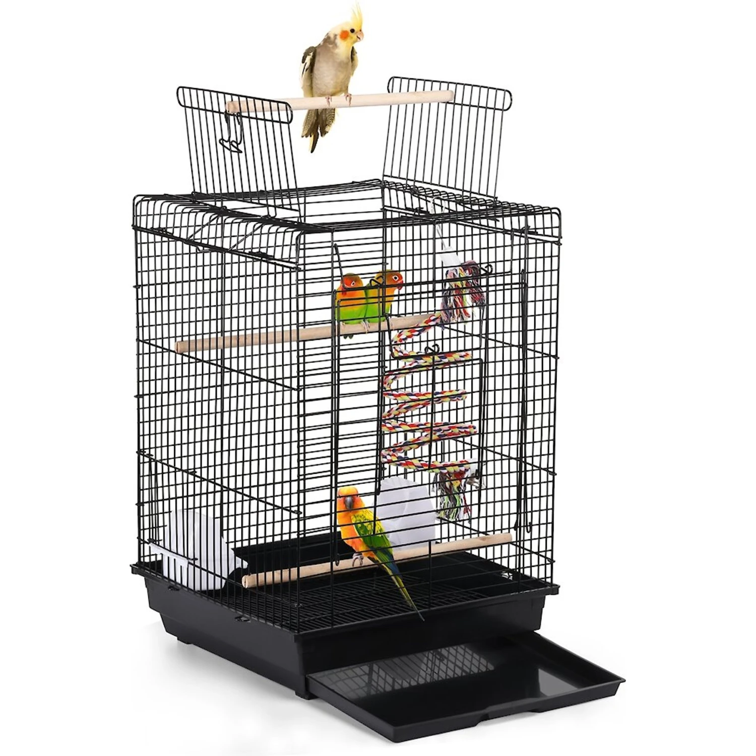 Yaheetech Open Play Top Bird Cage 3 Yaheetech Open Play Top Bird Cage