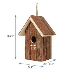 Frisco Rustic Wild Bird House -Sunny Decor Shop 331437 PT1. AC SS1800 V1658764659
