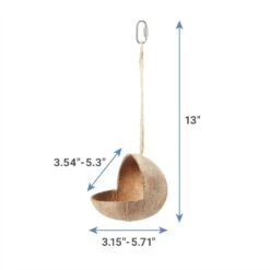 Frisco Coconut Bird Feeder -Sunny Decor Shop 331450 PT1. AC SS1800 V1660744588