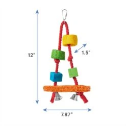 Frisco Loofah Swing Bird Toy -Sunny Decor Shop 331771 PT1. AC SS1800 V1660744588