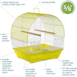 Prevue Pet Products Soho Dome Top Roof Bird Cage 16 Prevue Pet Products Soho Dome Top Roof Bird Cage -Sunny Decor Shop 333110 PT5. AC SS1800 V1634073747