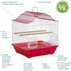 Prevue Pet Products Soho Crown Top Roof Bird Cage -Sunny Decor Shop 333112 PT5. AC SS1800 V1634076115