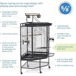 Prevue Pet Products Corner Playtop Bird Cage -Sunny Decor Shop 333128 PT6. AC SS1800 V1634161588