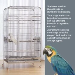 Prevue Pet Products Imperial Stainless Bird Cage -Sunny Decor Shop 333133 PT7. AC SS1800 V1634162519