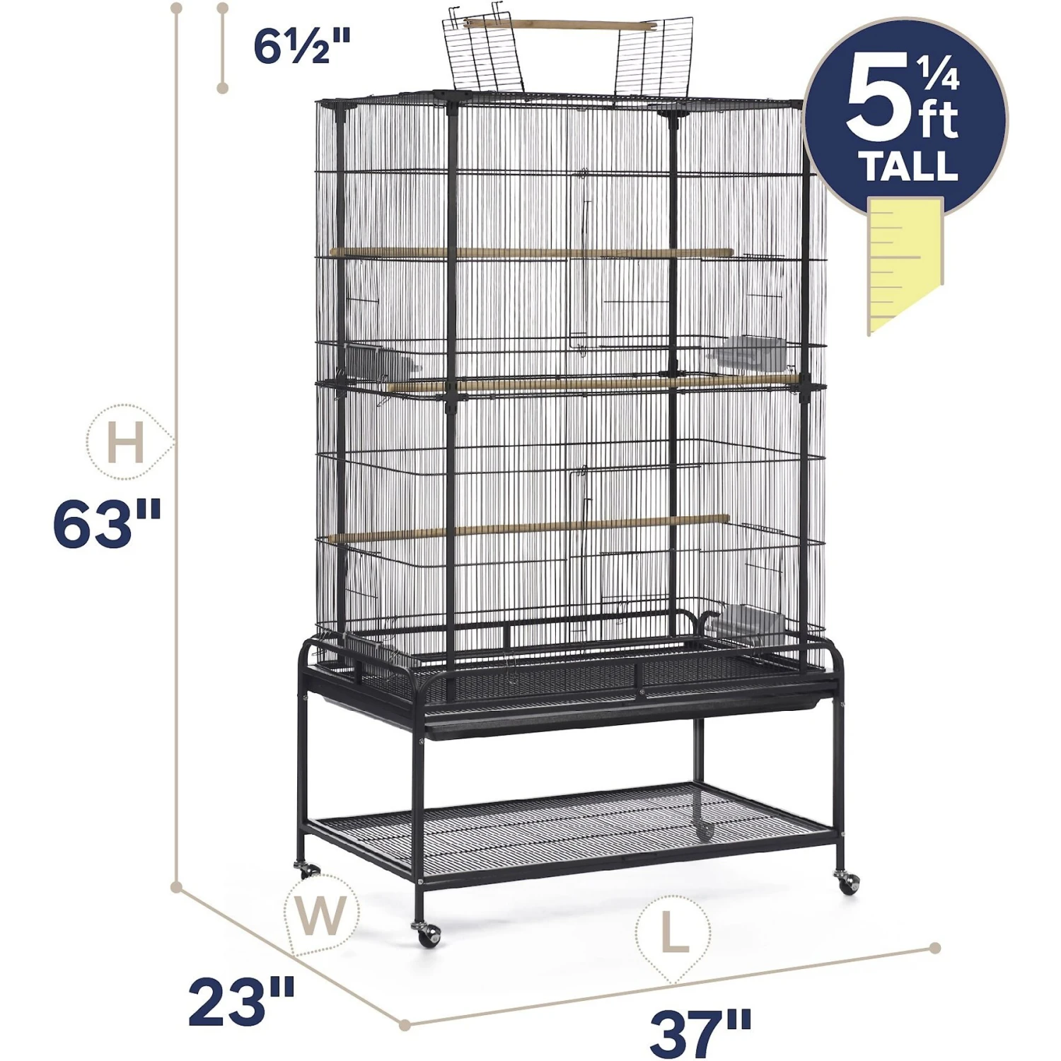 Prevue Pet Products Stand & Playtop Flight Bird Cage 4 Prevue Pet Products Stand & Playtop Flight Bird Cage - Image 2