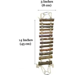SunGrow Parakeet & Bearded Dragon Ladder Rope Bridge Bird & Reptile Toy -Sunny Decor Shop 333272 PT6. AC SS1800 V1646089630