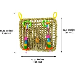 SunGrow Parrot Large Climbing & Cage Hammock Swing Foraging Net & Activity Play Bird & Small-Pet Chew Mat -Sunny Decor Shop 333274 PT6. AC SS1800 V1643912487