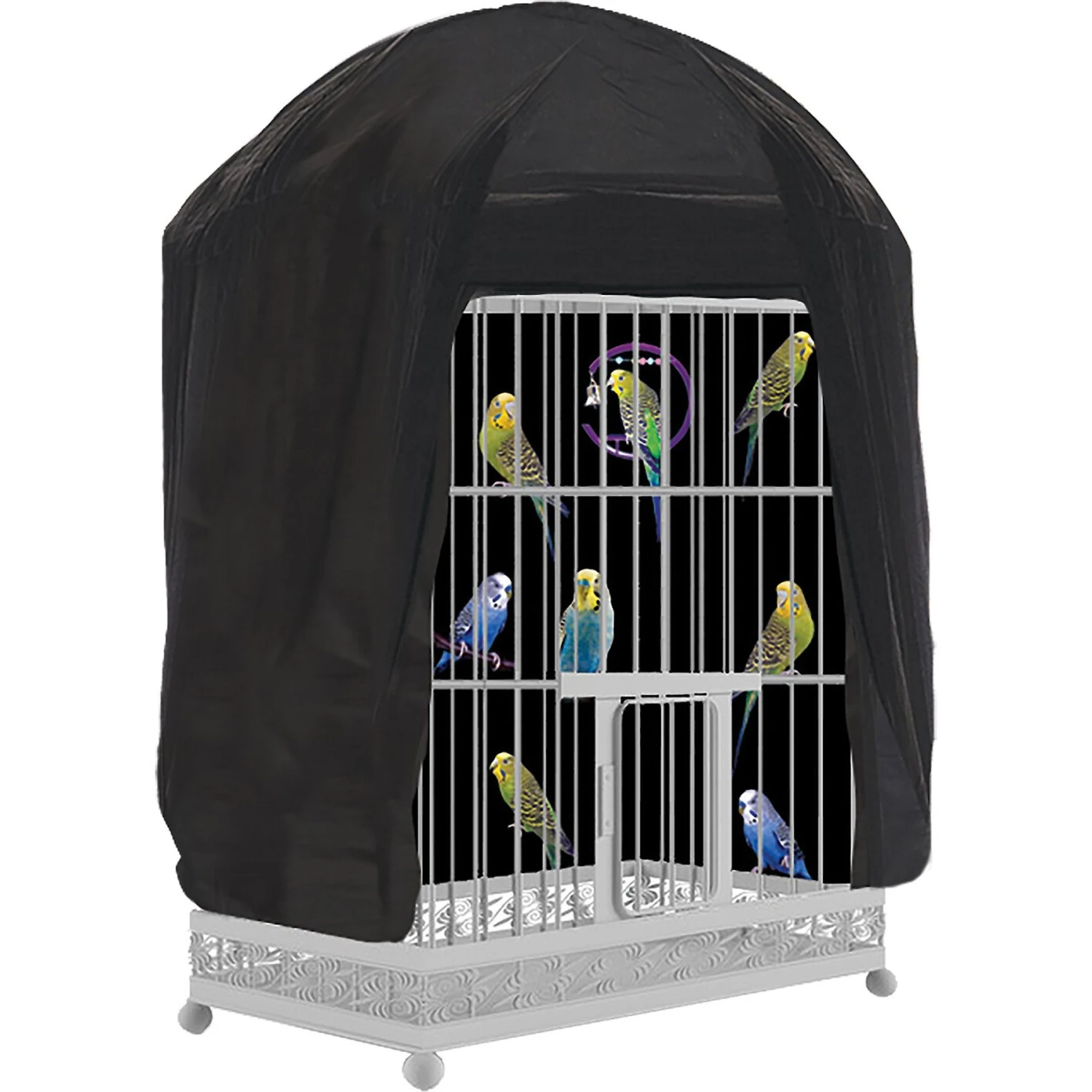 Penn-Plax Bird Cage Cover, Black 3 Penn-Plax Bird Cage Cover, Black