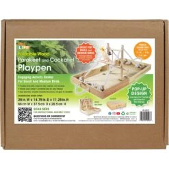 Bird Life Penn-Plax Foldable Bird Playpen, Natural Brown, XX-Large 7 Bird Life Penn-Plax Foldable Bird Playpen, Natural Brown, XX-Large -Sunny Decor Shop 338604 PT2. AC SS1800 V1683915061