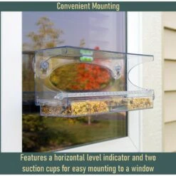 North States Large Clear Choice Window Bird Feeder -Sunny Decor Shop 345194 PT1. AC SS1800 V1637112430