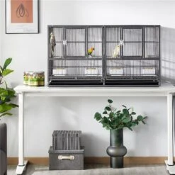 Yaheetech 18-in Wide Stackable Divided Breeder Cage -Sunny Decor Shop 352589 PT1. AC SS1800 V1641401219