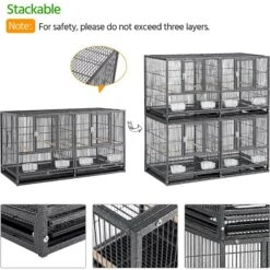 Yaheetech 18-in Wide Stackable Divided Breeder Cage -Sunny Decor Shop 352589 PT3. AC SS1800 V1641405099