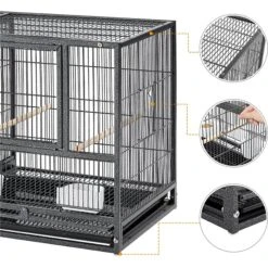 Yaheetech 18-in Wide Stackable Divided Breeder Cage -Sunny Decor Shop 352589 PT5. AC SS1800 V1641405997