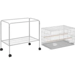 Yaheetech Rolling Stand Extra Space Wood Perches Bird Cage -Sunny Decor Shop 352609 PT1. AC SS1800 V1640043165