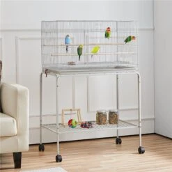 Yaheetech Rolling Stand Extra Space Wood Perches Bird Cage -Sunny Decor Shop 352609 PT2. AC SS1800 V1640040412