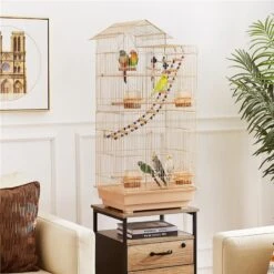 Yaheetech 39-in Metal Parrot Cage -Sunny Decor Shop 352622 PT2. AC SS1800 V1640039588