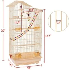 Yaheetech 39-in Metal Parrot Cage -Sunny Decor Shop 352622 PT3. AC SS1800 V1640043723