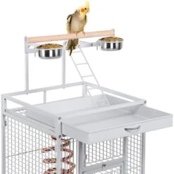 Yaheetech Rolling Metal Parrot Cage With Playtop -Sunny Decor Shop 352624 PT4. AC SS1800 V1641406291