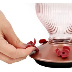 Perky-Pet Rose Gold Top-Fill Glass Hummingbird Feeder -Sunny Decor Shop 355166 PT4. AC SS1800 V1640039198