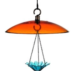 Mosaic Birds Petite Glass Baffle Dome Feeder, Fading Sunset -Sunny Decor Shop 357261 PT2. AC SS1800 V1660240276