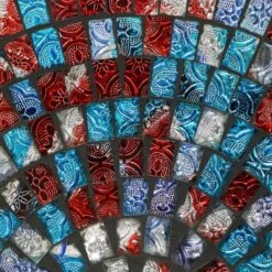 Sunnydaze Decor Multi-Color Tile Glass Bird Bath 17 Sunnydaze Decor Multi-Color Tile Glass Bird Bath -Sunny Decor Shop 357773 PT6. AC SS1800 V1642214209