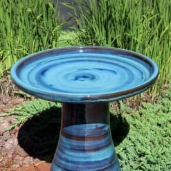 Sunnydaze Decor Elegant Outdoor Ceramic Bird Bath -Sunny Decor Shop 357775 PT6. AC SS1800 V1641944187