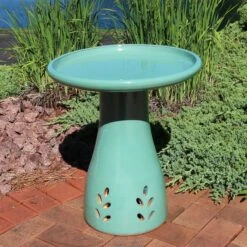 Sunnydaze Decor Classic Outdoor Ceramic Bird Bath -Sunny Decor Shop 357778 PT1. AC SS1800 V1641945105