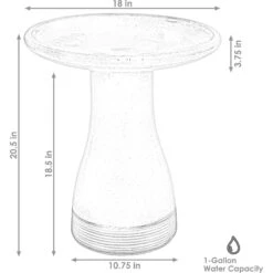 Sunnydaze Decor Duo-Tone Ceramic Bird Bath -Sunny Decor Shop 357783 PT3. AC SS1800 V1641945718