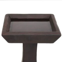 Sunnydaze Decor Simply Square Modern Reinforced Concrete Bird Bath -Sunny Decor Shop 357785 PT6. AC SS1800 V1641947619