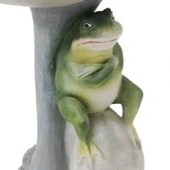 Sunnydaze Decor Polyresin Brooding Frog On Stone Outdoor Garden Bird Bath -Sunny Decor Shop 357791 PT2. AC SS1800 V1641946653