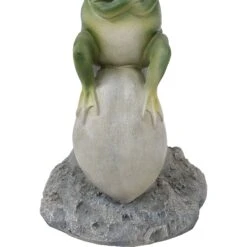 Sunnydaze Decor Polyresin Brooding Frog On Stone Outdoor Garden Bird Bath -Sunny Decor Shop 357791 PT4. AC SS1800 V1641942115