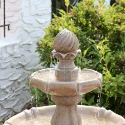 Sunnydaze Decor 2-Tier Solar Outdoor Water Fountain -Sunny Decor Shop 357797 PT5. AC SS1800 V1641943031