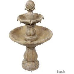 Sunnydaze Decor 2-Tier Solar Outdoor Water Fountain -Sunny Decor Shop 357797 PT6. AC SS1800 V1641948110