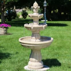 Sunnydaze Decor 3-Tier Outdoor Water Fountain -Sunny Decor Shop 357809 PT1. AC SS1800 V1641941524