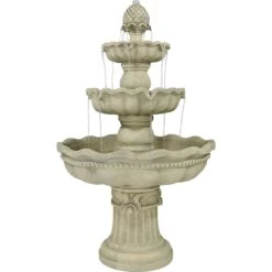 Sunnydaze Decor 3-Tier Pineapple Outdoor Water Fountain -Sunny Decor Shop 357811 MAIN. AC SS1800 V1641945713